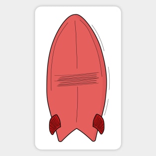 Vintage Surfboard Magnet